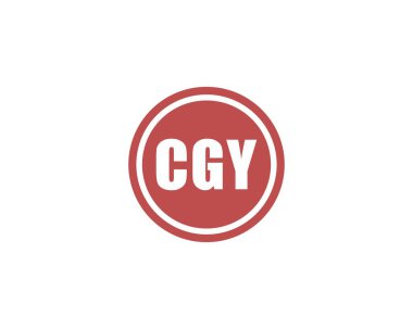 CGY Logo tasarım vektör şablonu. CGY