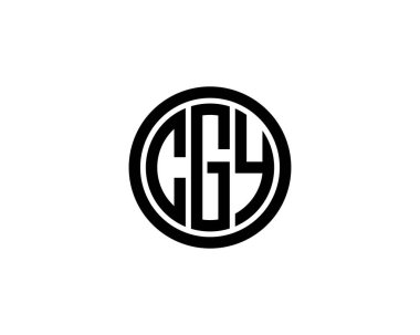 CGY Logo tasarım vektör şablonu. CGY