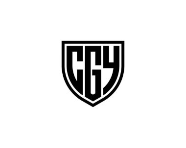 CGY Logo tasarım vektör şablonu. CGY