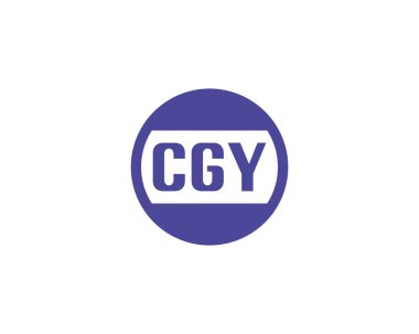 CGY Logo tasarım vektör şablonu. CGY