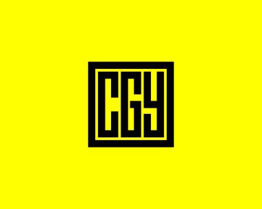 CGY Logo tasarım vektör şablonu. CGY