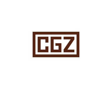 CGZ logo tasarım vektör şablonu. CGZ
