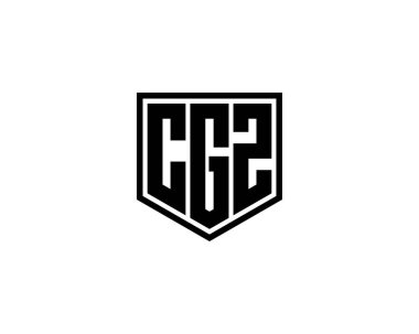 CGZ logo tasarım vektör şablonu. CGZ