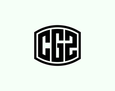 CGZ logo tasarım vektör şablonu. CGZ