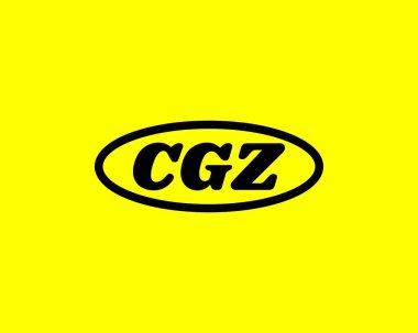 CGZ logo tasarım vektör şablonu. CGZ