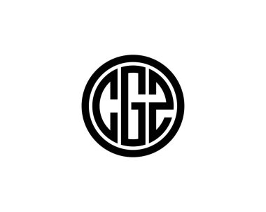 CGZ logo tasarım vektör şablonu. CGZ