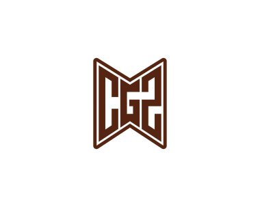 CGZ logo tasarım vektör şablonu. CGZ