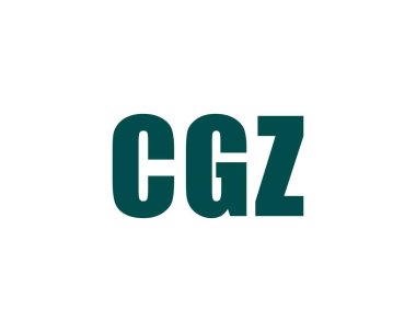 CGZ logo tasarım vektör şablonu. CGZ