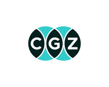 CGZ logo tasarım vektör şablonu. CGZ