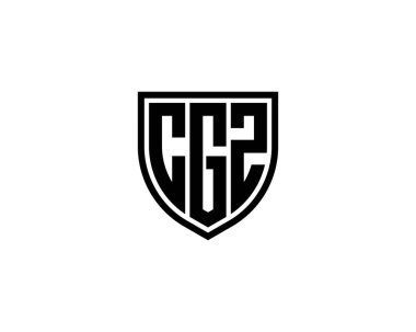 CGZ logo tasarım vektör şablonu. CGZ