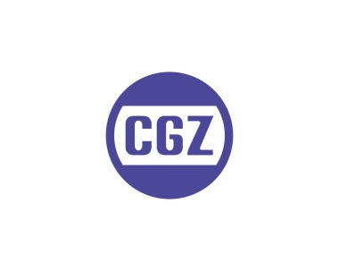 CGZ logo tasarım vektör şablonu. CGZ