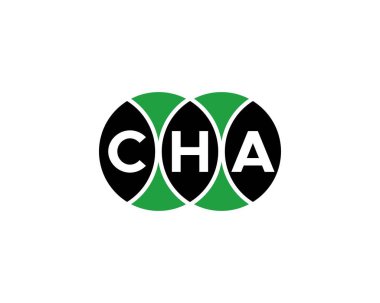 CHA Logo tasarım vektör şablonu. CHA