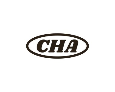 CHA Logo tasarım vektör şablonu. CHA
