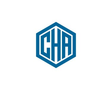 CHA Logo tasarım vektör şablonu. CHA