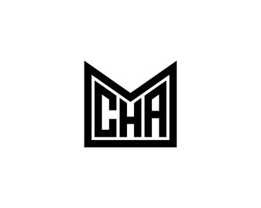 CHA Logo tasarım vektör şablonu. CHA