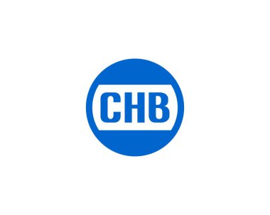 CHB Logo tasarım vektör şablonu. CHB