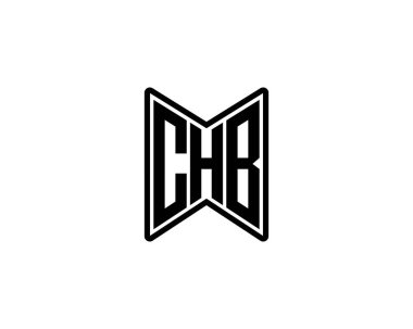 CHB Logo tasarım vektör şablonu. CHB