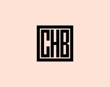 CHB Logo tasarım vektör şablonu. CHB
