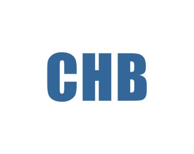 CHB Logo tasarım vektör şablonu. CHB