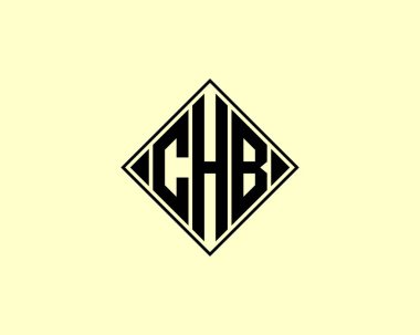 CHB Logo tasarım vektör şablonu. CHB
