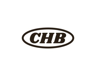 CHB Logo tasarım vektör şablonu. CHB