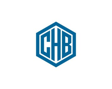 CHB Logo tasarım vektör şablonu. CHB