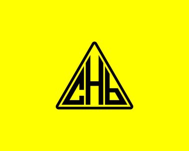 CHB Logo tasarım vektör şablonu. CHB