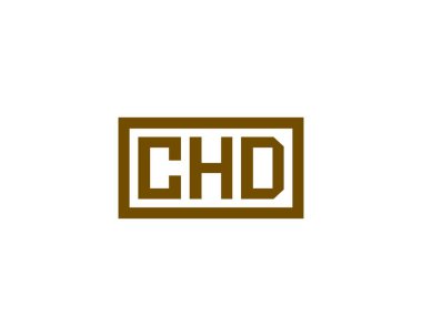 CHD logo tasarım vektör şablonu. CHD