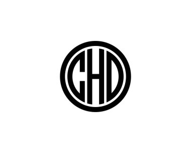 CHD logo tasarım vektör şablonu. CHD