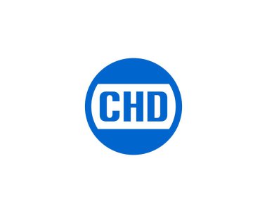 CHD logo tasarım vektör şablonu. CHD