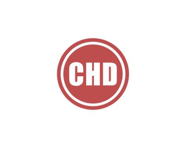 CHD logo tasarım vektör şablonu. CHD