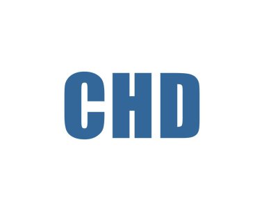 CHD logo tasarım vektör şablonu. CHD