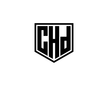 CHD logo tasarım vektör şablonu. CHD