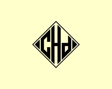 CHD logo tasarım vektör şablonu. CHD