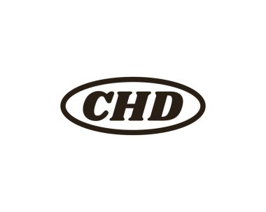 CHD logo tasarım vektör şablonu. CHD