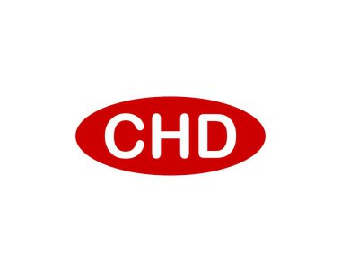 CHD logo tasarım vektör şablonu. CHD