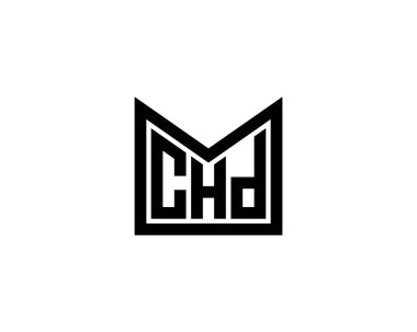 CHD logo tasarım vektör şablonu. CHD