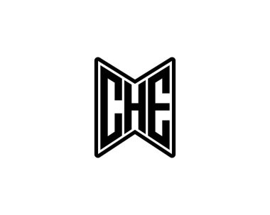 CHE logo tasarım vektör şablonu. CHE