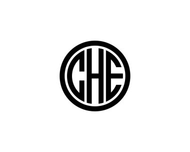 CHE logo tasarım vektör şablonu. CHE