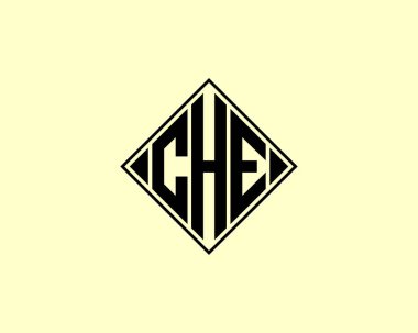 CHE logo tasarım vektör şablonu. CHE