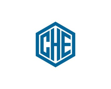 CHE logo tasarım vektör şablonu. CHE