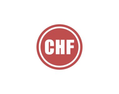 CHF logo tasarım vektör şablonu. CHF