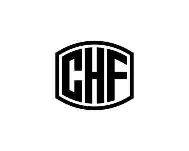 CHF logo tasarım vektör şablonu. CHF