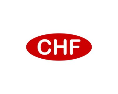 CHF logo tasarım vektör şablonu. CHF