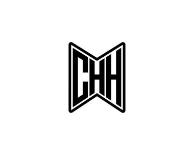 CHH Logo tasarım vektör şablonu. CHH