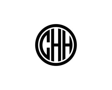 CHH Logo tasarım vektör şablonu. CHH