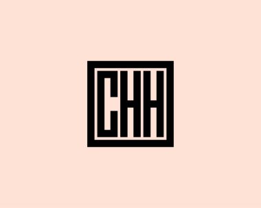 CHH Logo tasarım vektör şablonu. CHH