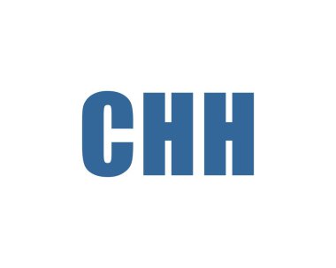 CHH Logo tasarım vektör şablonu. CHH