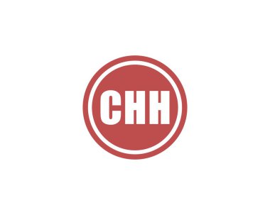 CHH Logo tasarım vektör şablonu. CHH