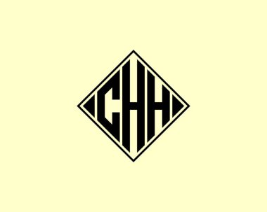 CHH Logo tasarım vektör şablonu. CHH